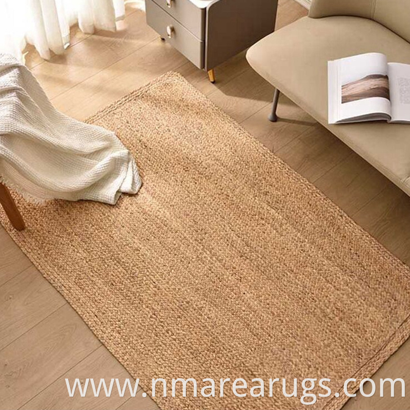 Natural Fiber Water Hyacinth Braided Rug Carpet Floor Mats